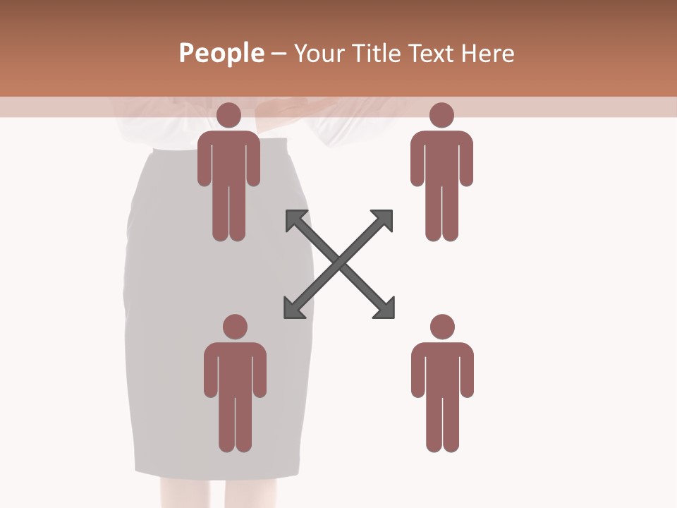 Mature Smiling Isolated PowerPoint Template