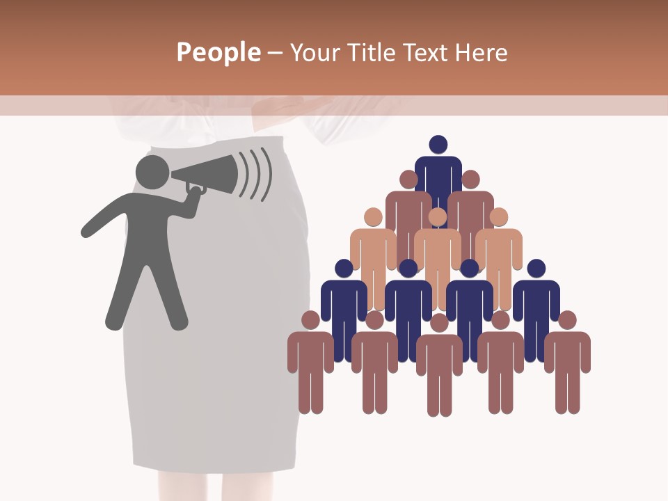 Mature Smiling Isolated PowerPoint Template