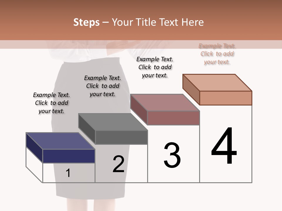 Mature Smiling Isolated PowerPoint Template