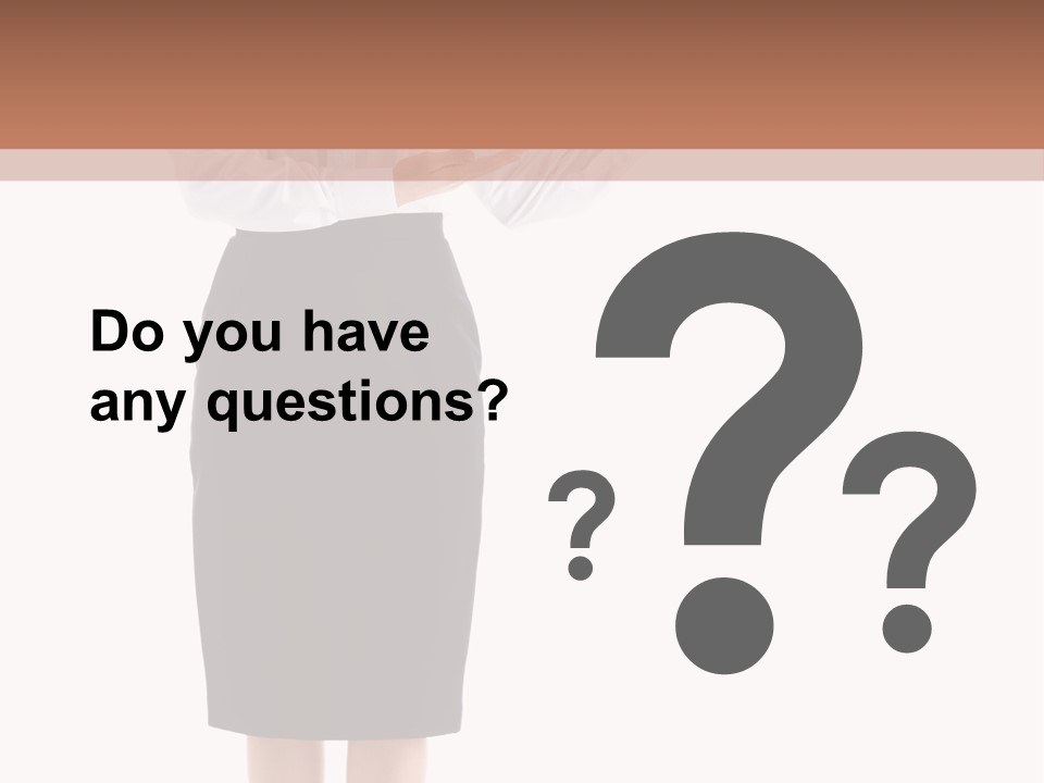 Mature Smiling Isolated PowerPoint Template