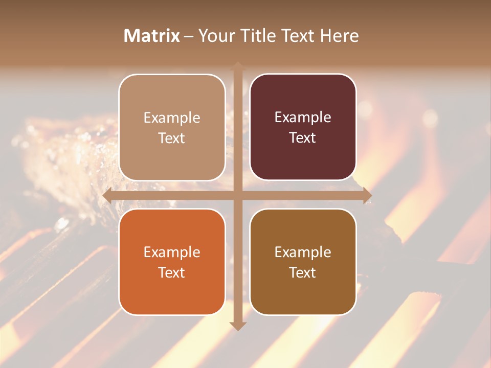 Grilling Barbeque Fire PowerPoint Template