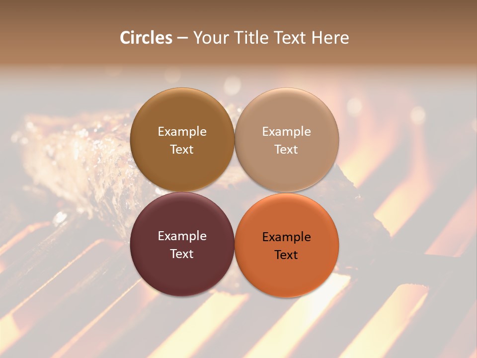 Grilling Barbeque Fire PowerPoint Template