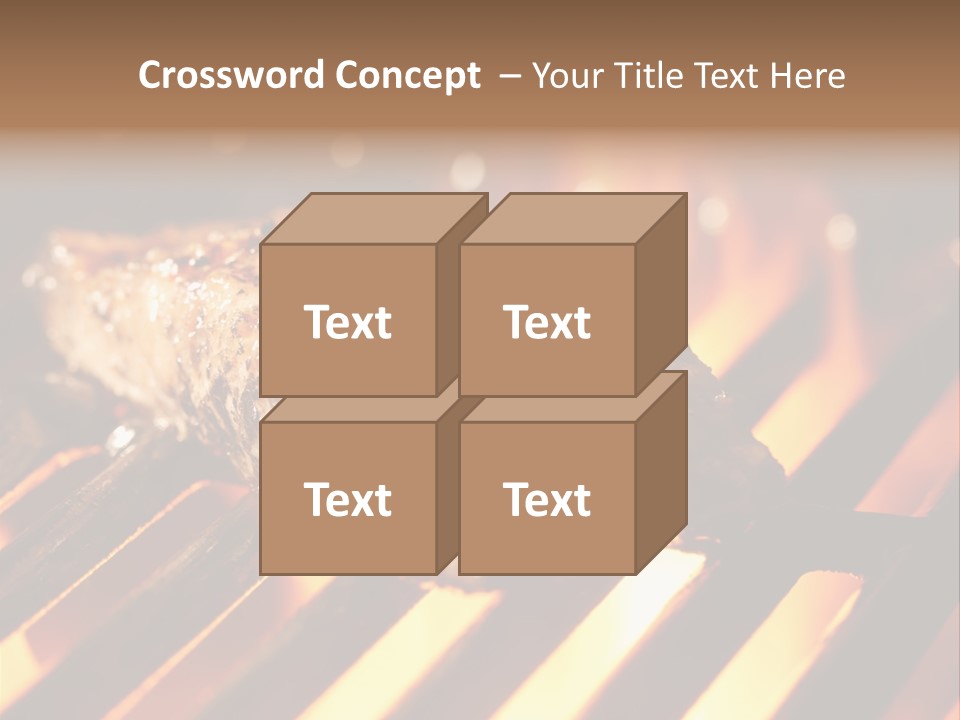 Grilling Barbeque Fire PowerPoint Template