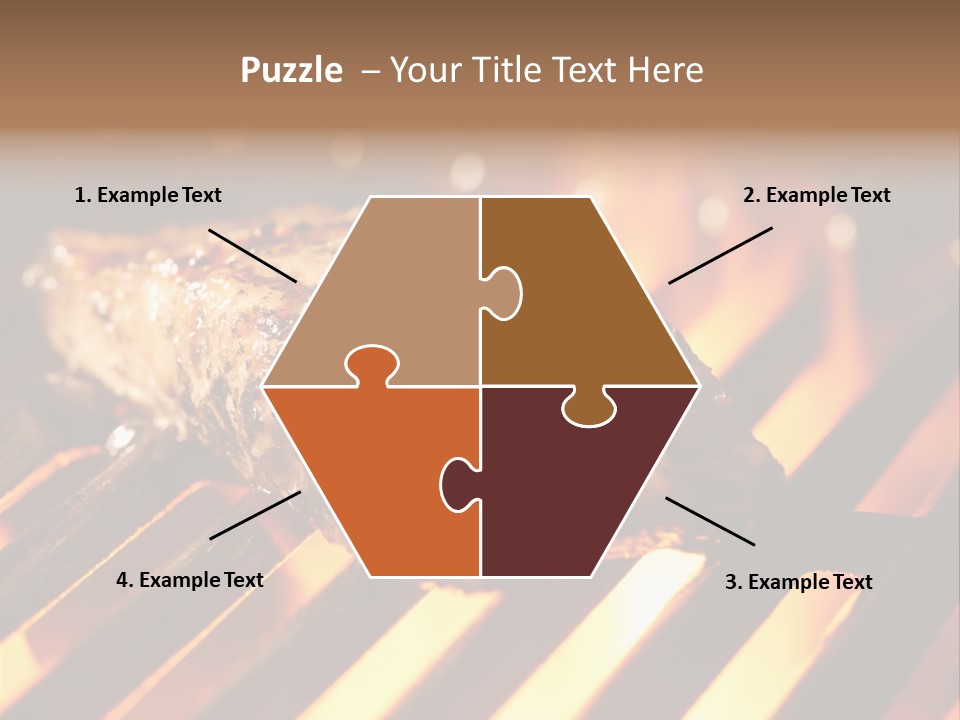 Grilling Barbeque Fire PowerPoint Template