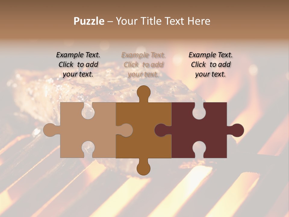 Grilling Barbeque Fire PowerPoint Template