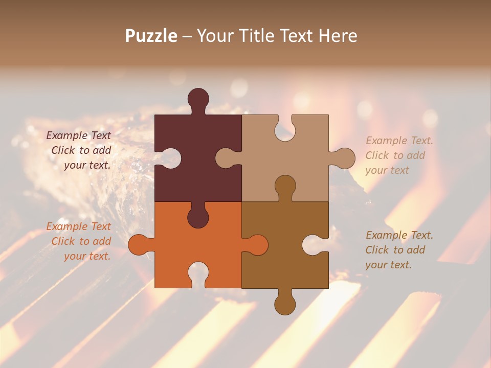 Grilling Barbeque Fire PowerPoint Template