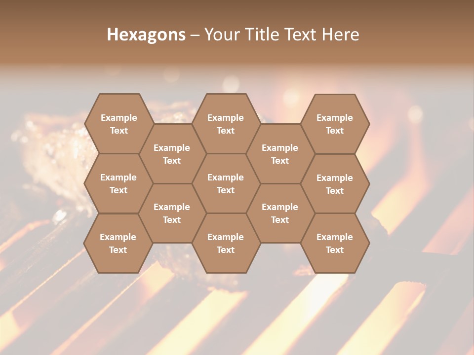 Grilling Barbeque Fire PowerPoint Template