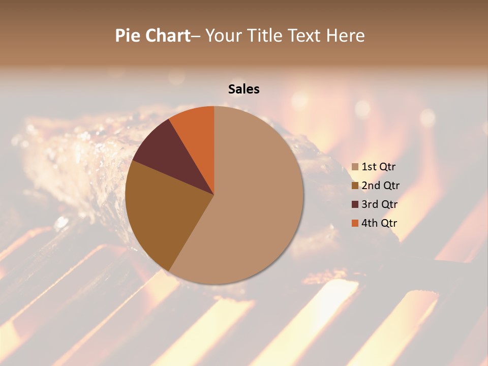 Grilling Barbeque Fire PowerPoint Template