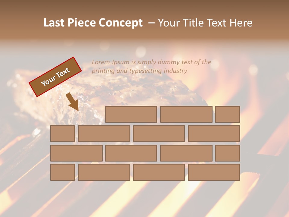 Grilling Barbeque Fire PowerPoint Template