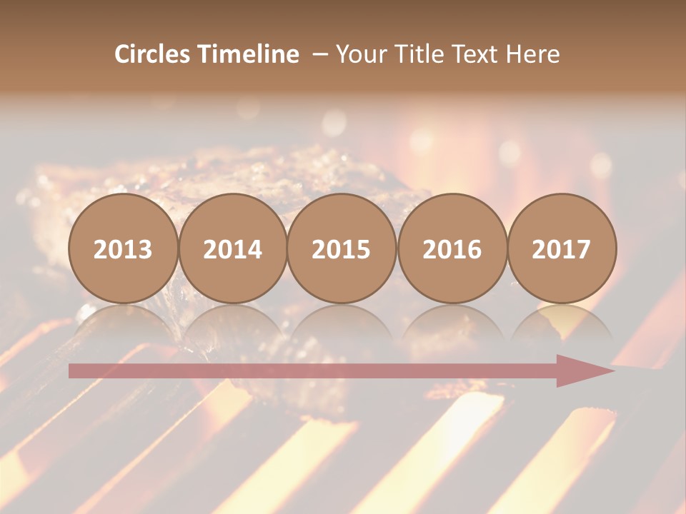 Grilling Barbeque Fire PowerPoint Template