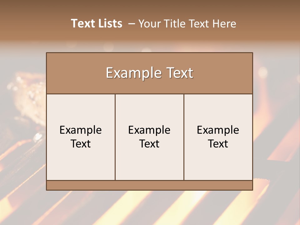 Grilling Barbeque Fire PowerPoint Template