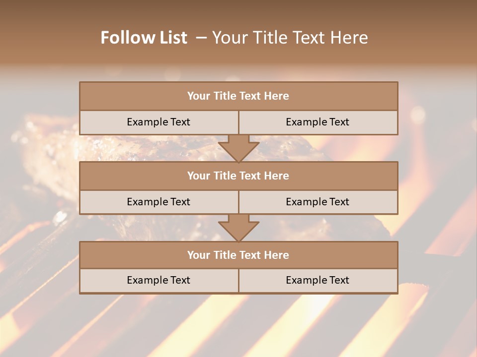 Grilling Barbeque Fire PowerPoint Template