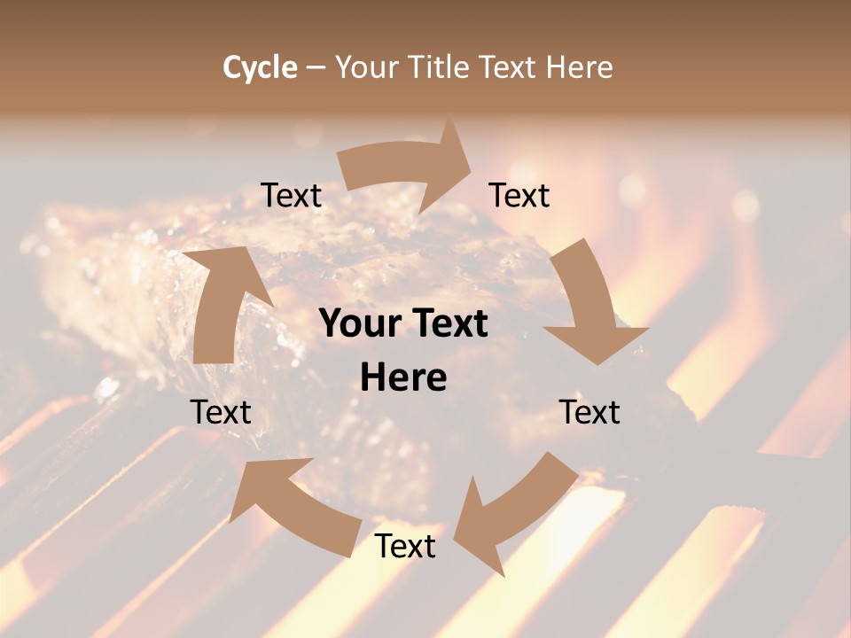 Grilling Barbeque Fire PowerPoint Template
