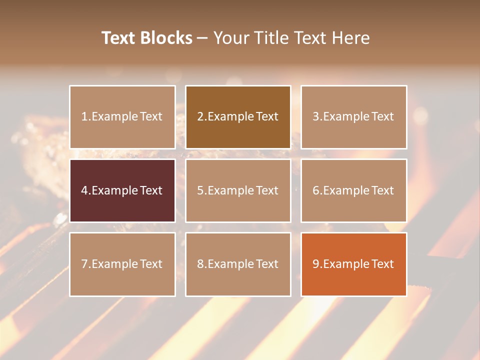 Grilling Barbeque Fire PowerPoint Template