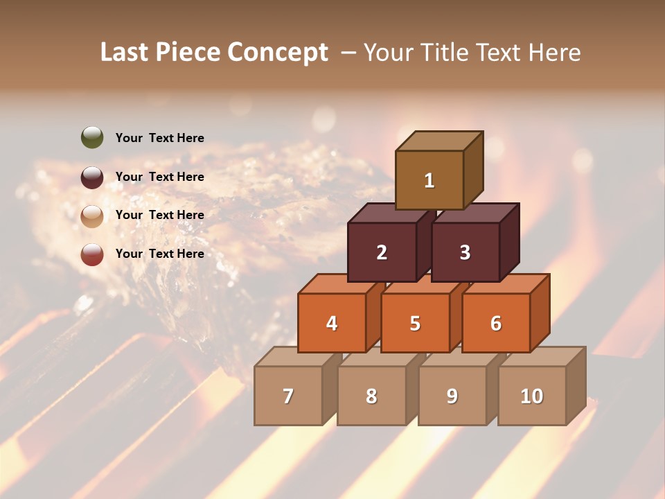 Grilling Barbeque Fire PowerPoint Template