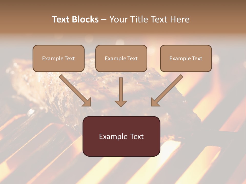 Grilling Barbeque Fire PowerPoint Template