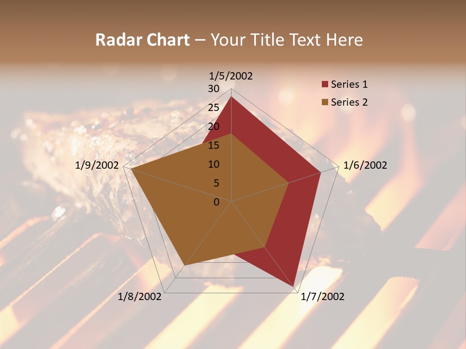 Grilling Barbeque Fire PowerPoint Template