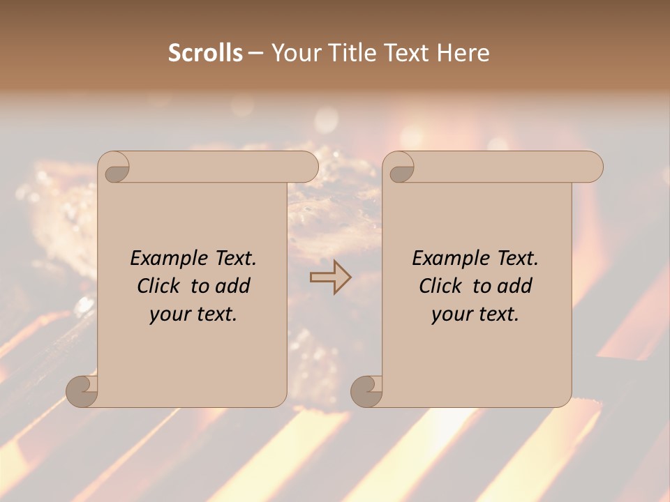 Grilling Barbeque Fire PowerPoint Template