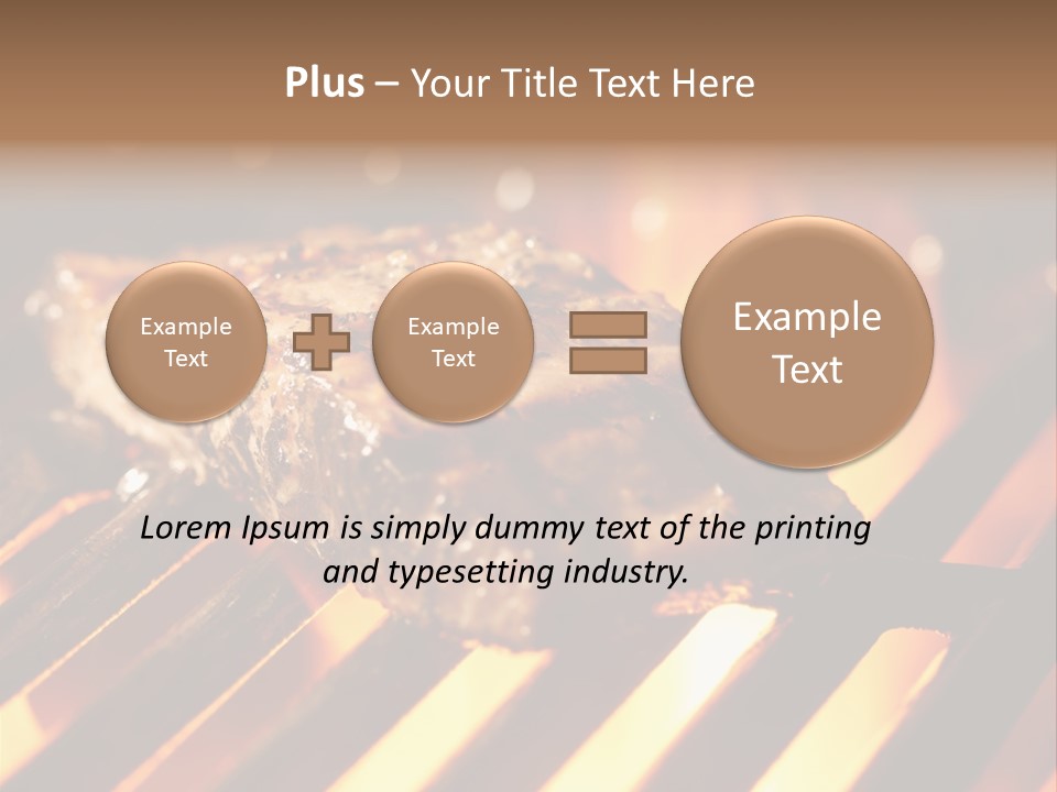Grilling Barbeque Fire PowerPoint Template