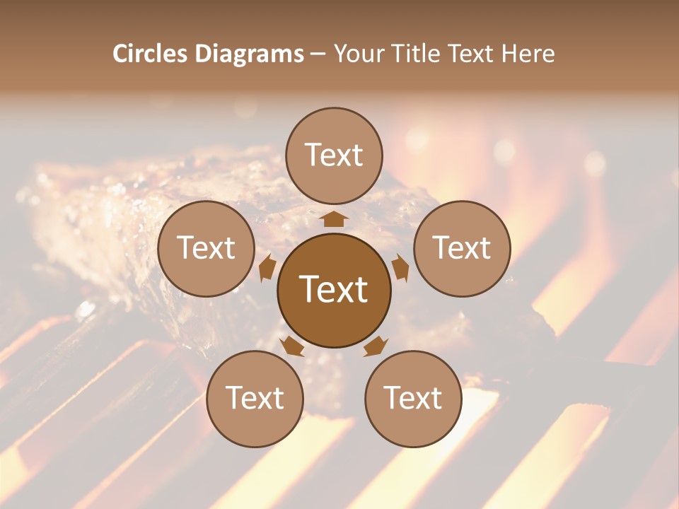 Grilling Barbeque Fire PowerPoint Template