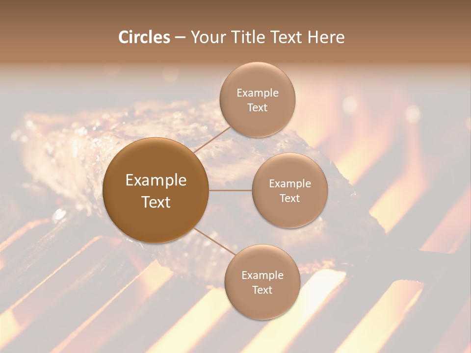 Grilling Barbeque Fire PowerPoint Template