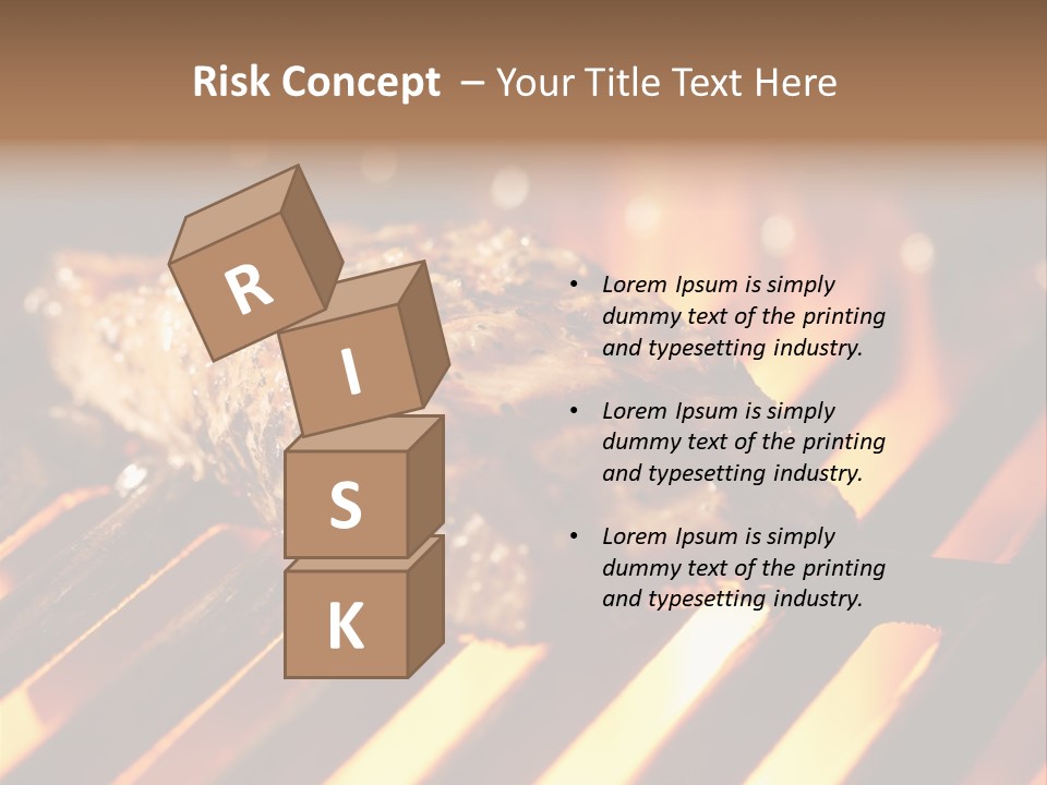 Grilling Barbeque Fire PowerPoint Template