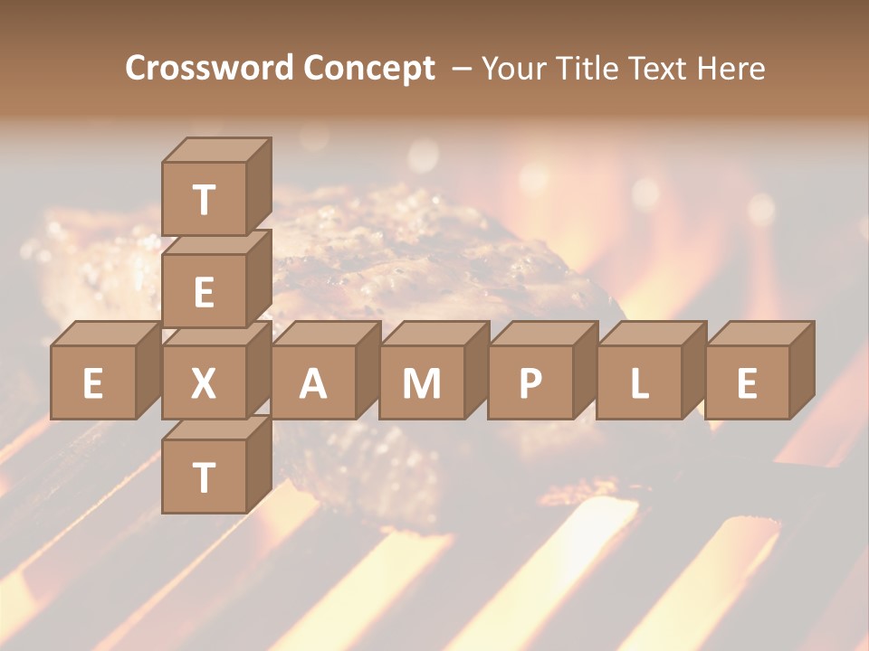 Grilling Barbeque Fire PowerPoint Template