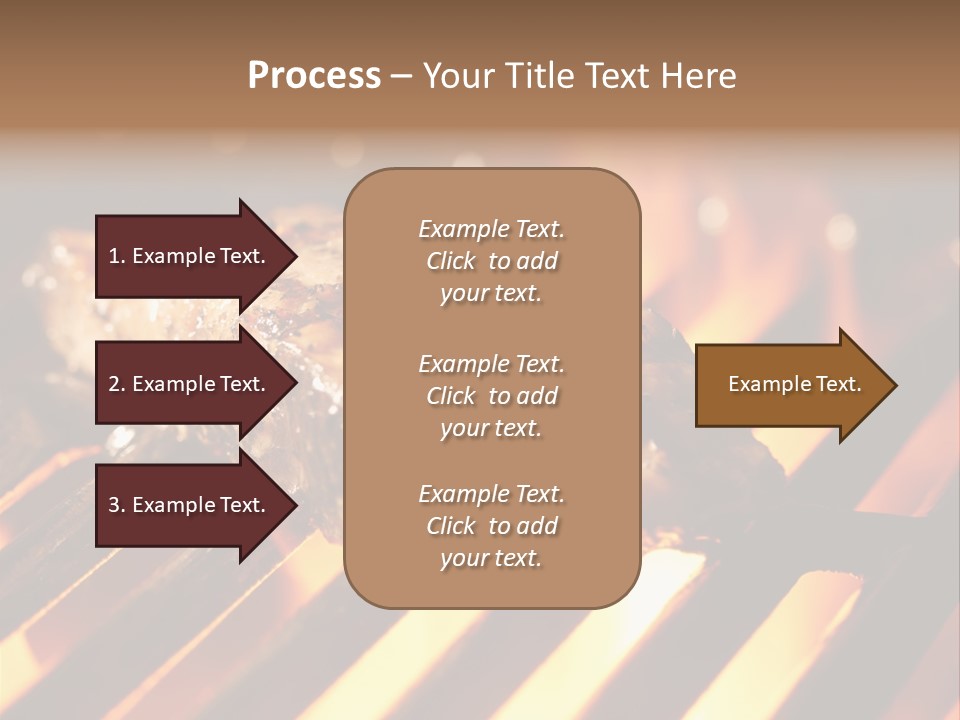 Grilling Barbeque Fire PowerPoint Template