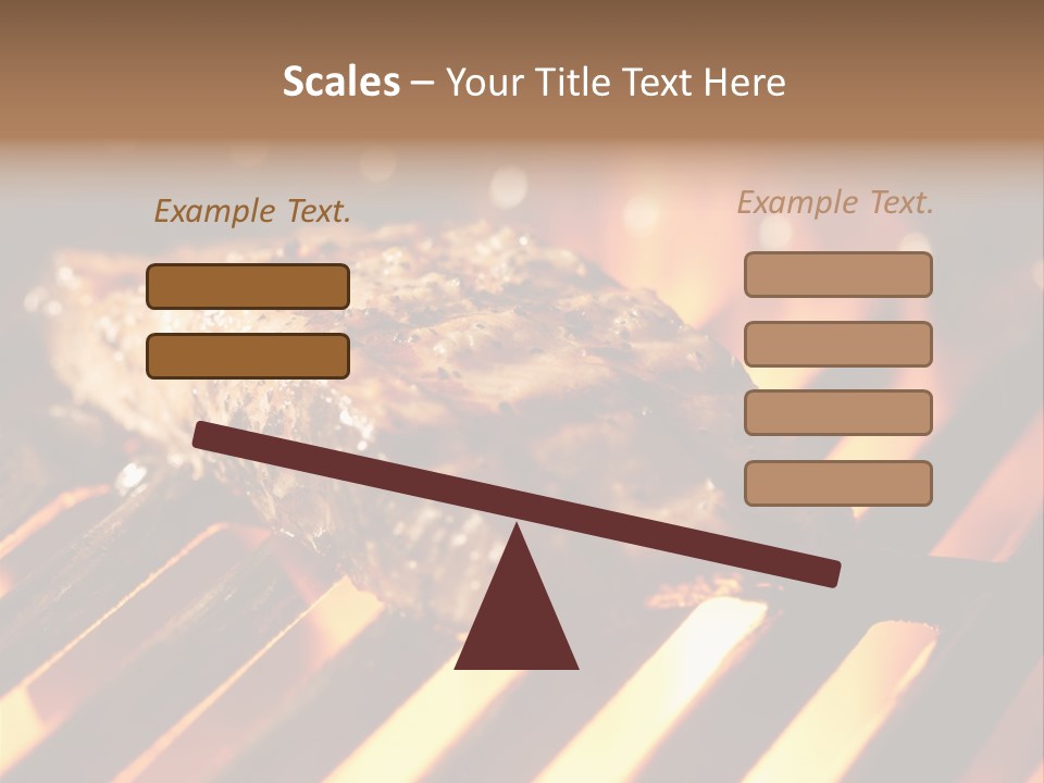 Grilling Barbeque Fire PowerPoint Template