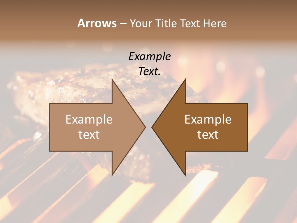 Grilling Barbeque Fire PowerPoint Template