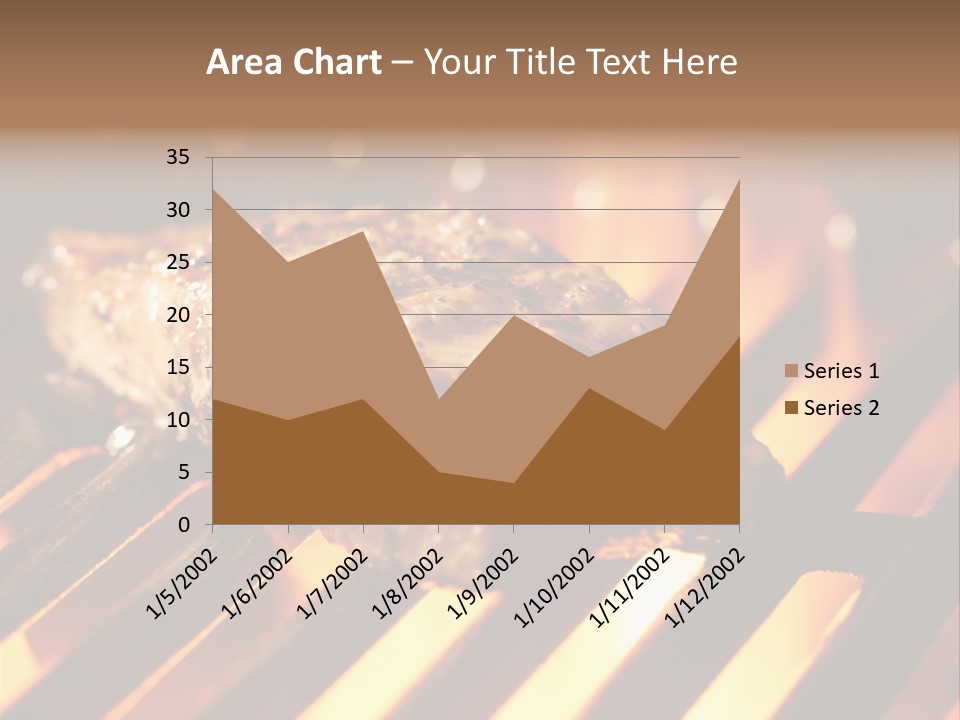 Grilling Barbeque Fire PowerPoint Template