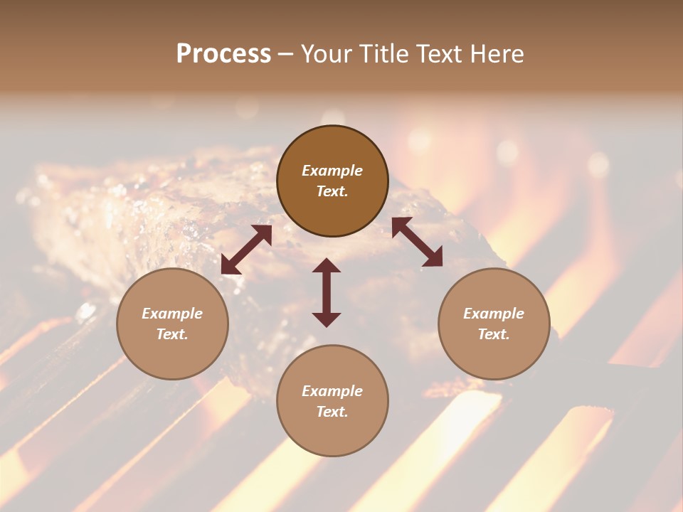 Grilling Barbeque Fire PowerPoint Template