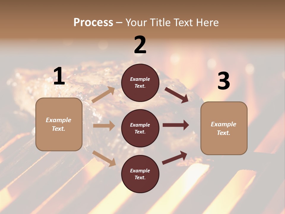 Grilling Barbeque Fire PowerPoint Template