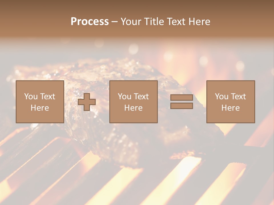 Grilling Barbeque Fire PowerPoint Template