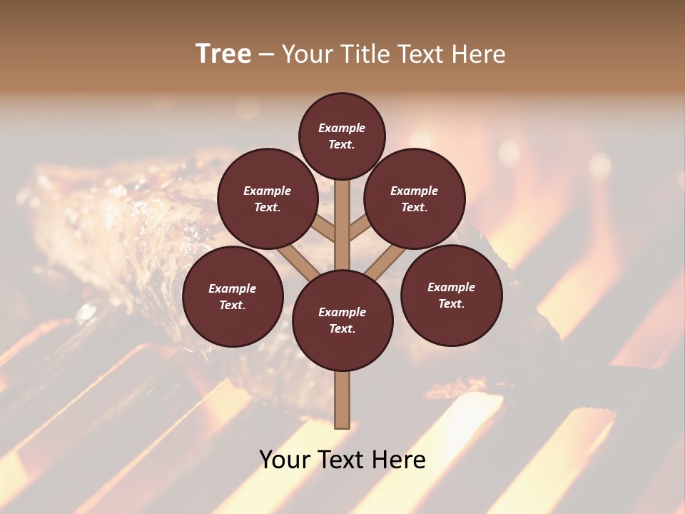 Grilling Barbeque Fire PowerPoint Template