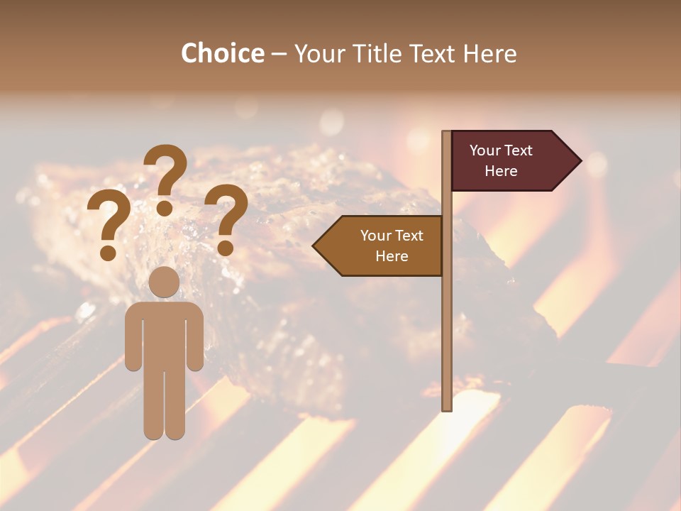Grilling Barbeque Fire PowerPoint Template