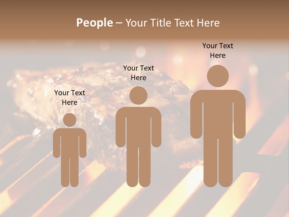 Grilling Barbeque Fire PowerPoint Template