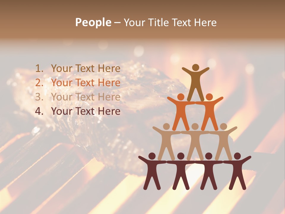 Grilling Barbeque Fire PowerPoint Template