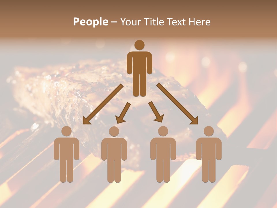 Grilling Barbeque Fire PowerPoint Template