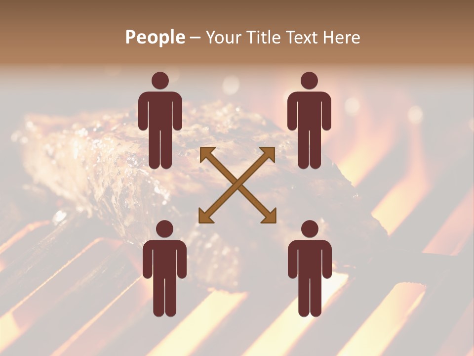 Grilling Barbeque Fire PowerPoint Template