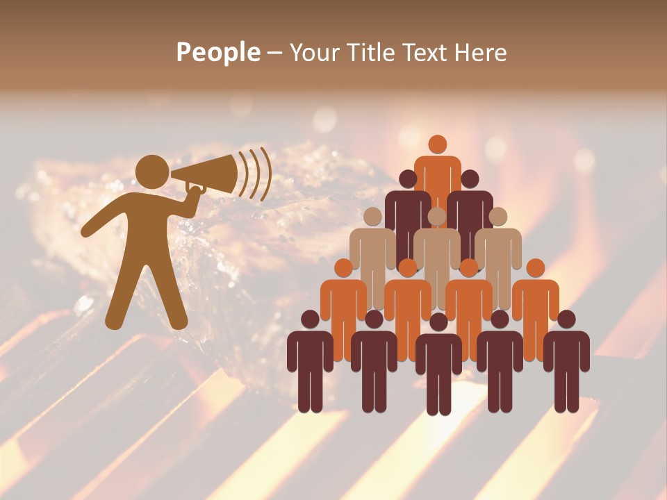 Grilling Barbeque Fire PowerPoint Template
