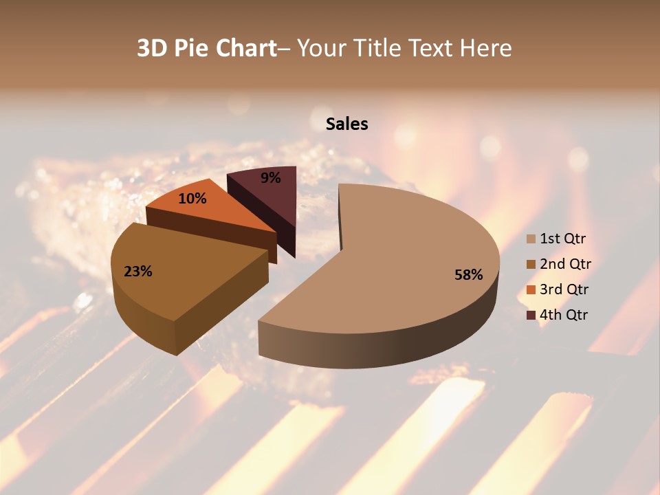 Grilling Barbeque Fire PowerPoint Template