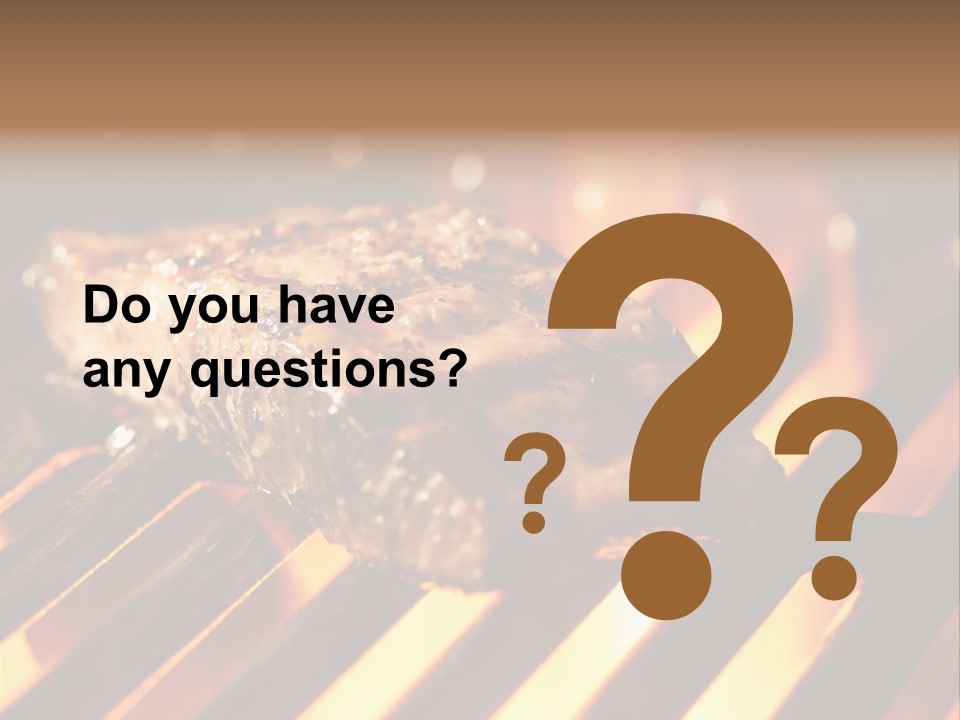 Grilling Barbeque Fire PowerPoint Template