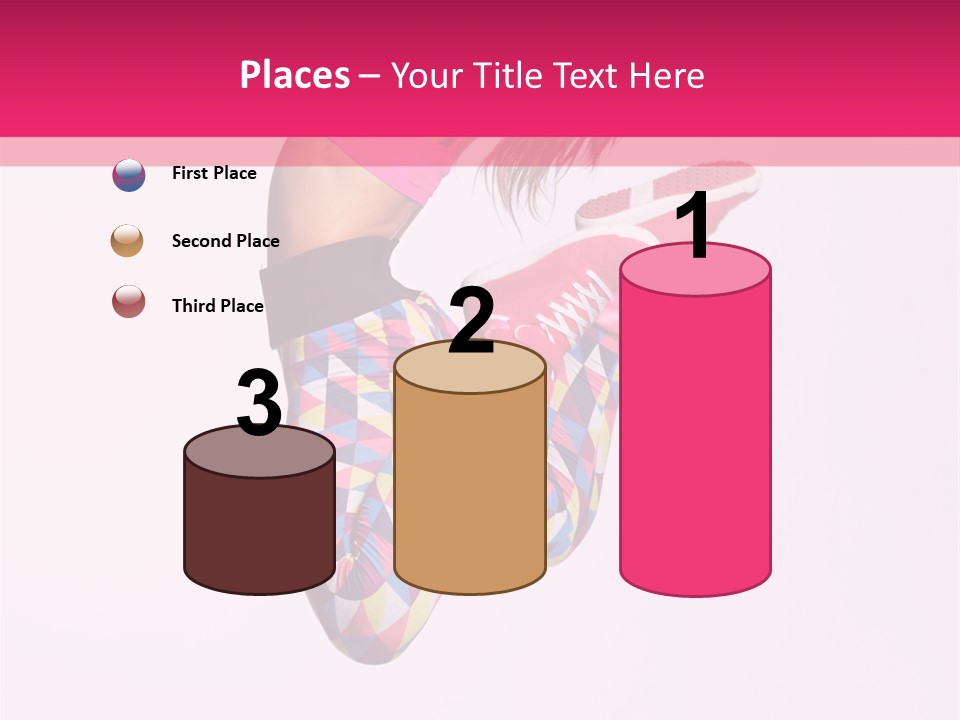 Agility Action Girl PowerPoint Template