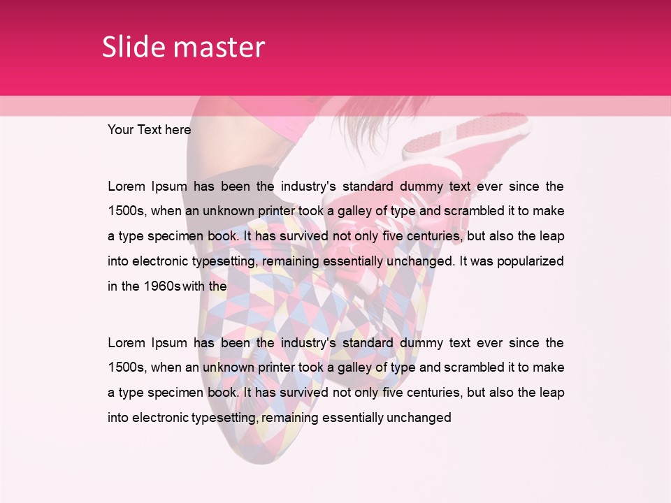 Agility Action Girl PowerPoint Template