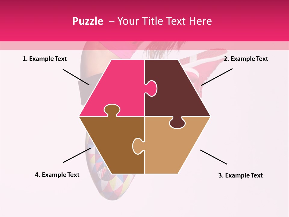 Agility Action Girl PowerPoint Template