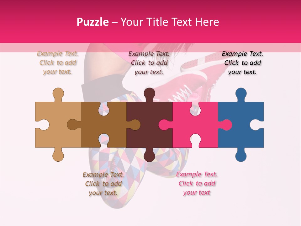 Agility Action Girl PowerPoint Template