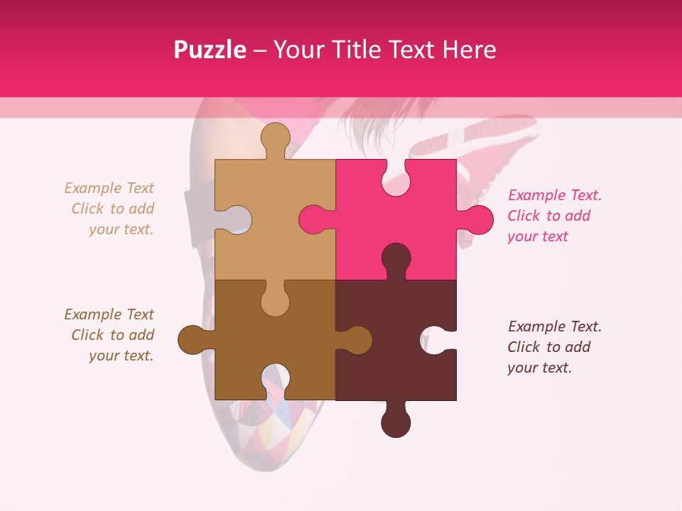 Agility Action Girl PowerPoint Template