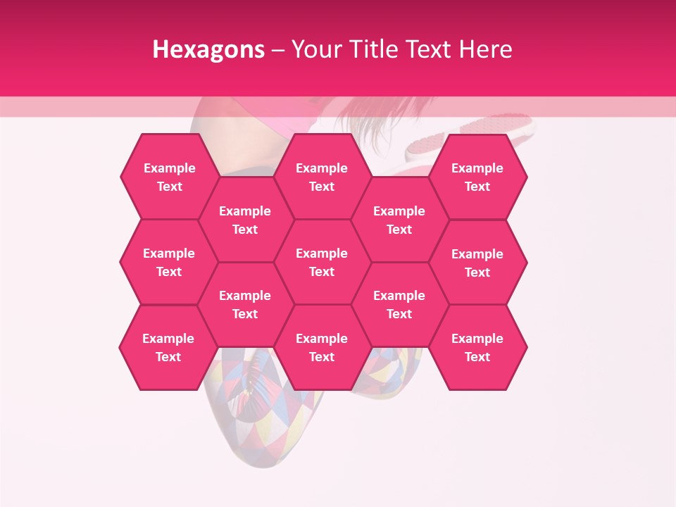 Agility Action Girl PowerPoint Template