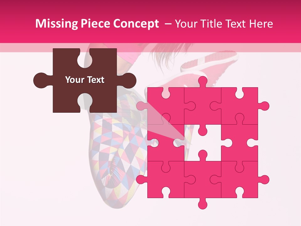 Agility Action Girl PowerPoint Template